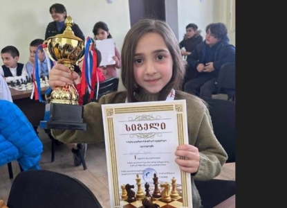 ქეთევან მესხი - 7 წლის ბორჯომელი ჩემპიონი ჭადრაკში